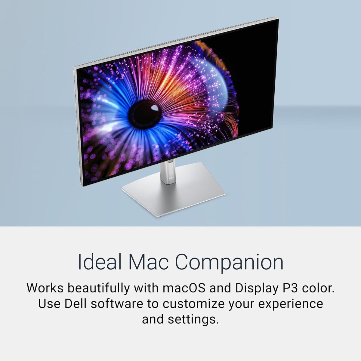 مانیتور حرفهای UltraSharp U3226QER دل با نمایشگر 4K و طراحی نقرهای