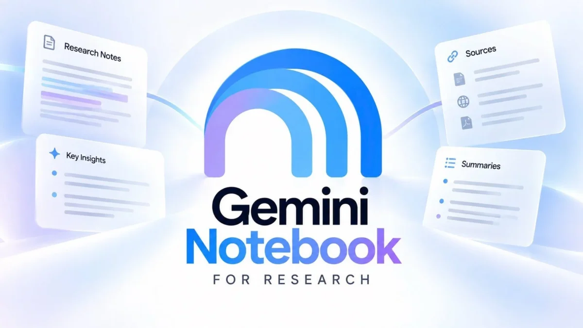 مدیریت Gemini Notebook در اپلیکیشن جمنای سادده‌تر می شود