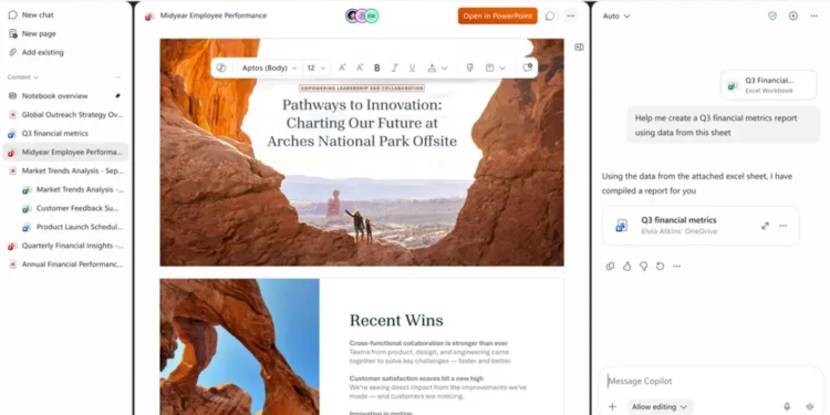 مایکروسافت با قابلیت‌های جدید Copilot Notebooks با NotebookLM رقابت می کند
