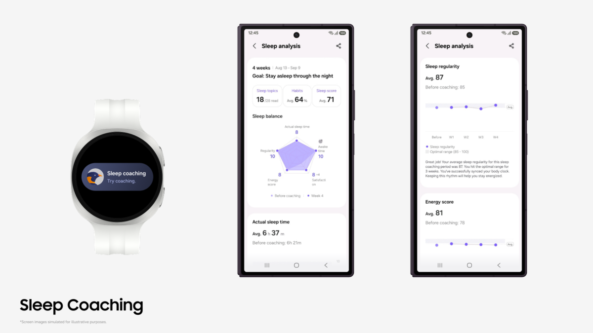 قابلیت مربی خواب در اپلیکیشن Samsung Health سامسونگ بهروزرسانی شد