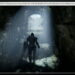 اسکرینشات گیمپلی ریمیک بازی Demon’s Souls با شبیهساز روی پیسی با کارت گرافیک RTX 5090 و پردازنده i9-14900K، در حال هدایت شخصیت زرهپوش از تونلی تاریک و سنگی بهسمت خروجی پرنور.