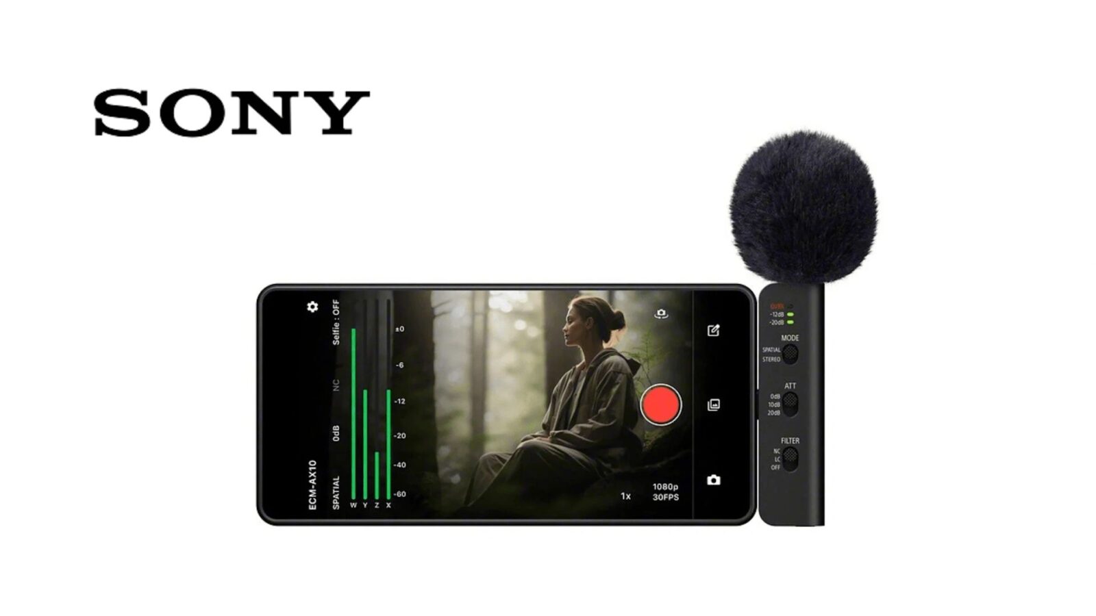 سونی میکروفون ECM-AX10 را برای ضبط صدای فضایی با گوشی معرفی کرد