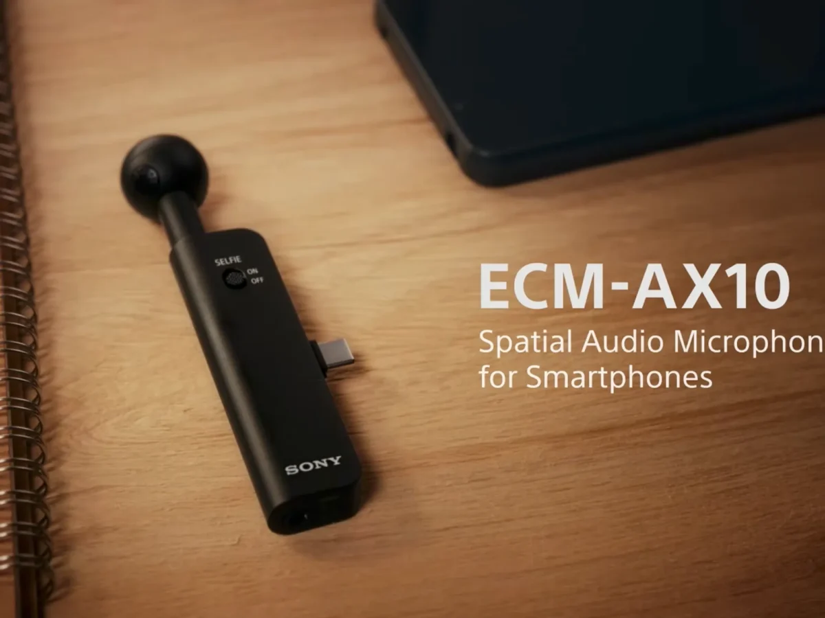 میکروفون ECM-AX10 سونی برای ضبط صدای فضایی با گوشی هوشمند