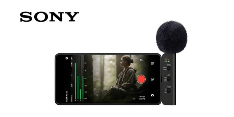 سونی میکروفون ECM-AX10 را برای ضبط صدای فضایی با گوشی معرفی کرد