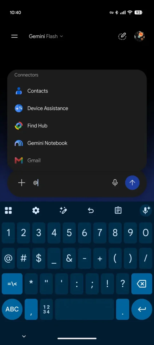 معرفی علامت @ برای دسترسی به Skills و Connectors در جمنای