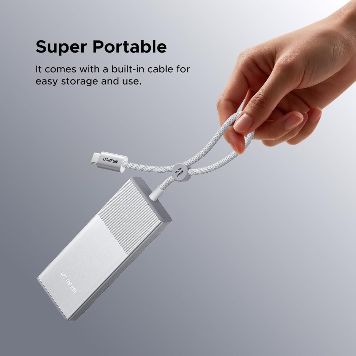 کابل USB-C بافتهشده و مبدل USB-C به USB-A محفظه SSD یوگرین