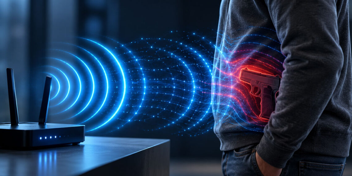 تشخیص سلاح کمری پنهان زیر لباس با استفاده از امواج وایفای و هوش مصنوعی WiFireNet بدون نیاز به دوربین یا دستگاه فلزیاب
