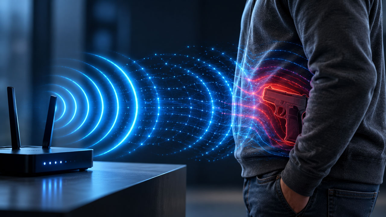 تشخیص سلاح کمری پنهان زیر لباس با استفاده از امواج وایفای و هوش مصنوعی WiFireNet بدون نیاز به دوربین یا دستگاه فلزیاب