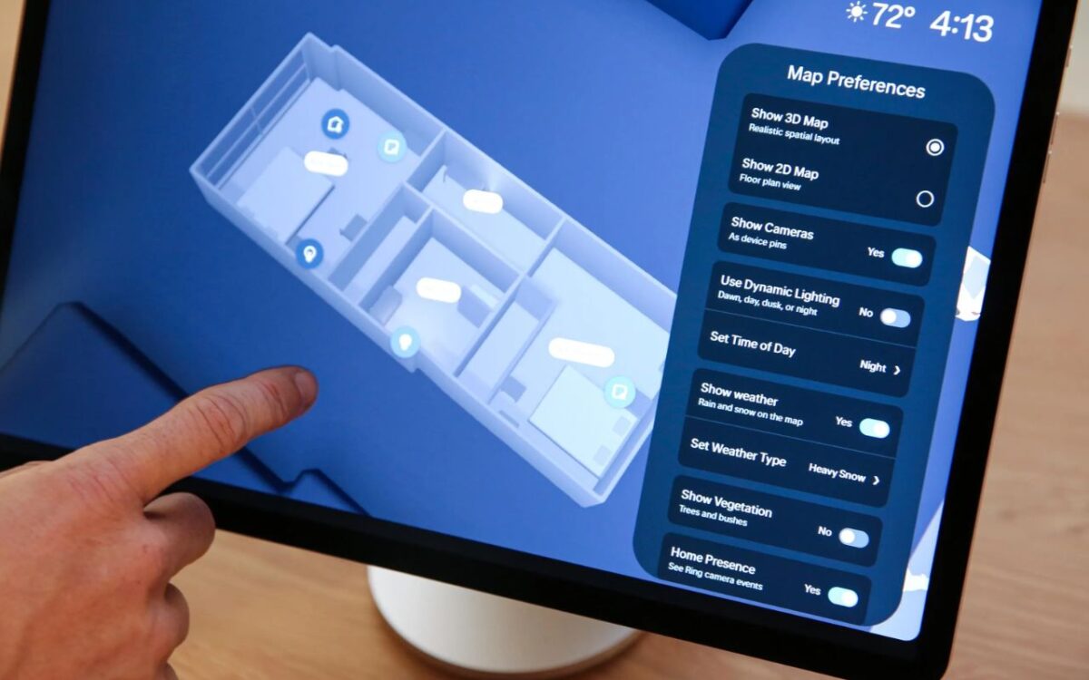 تصویری از نقشه Alexa Home Map آمازون