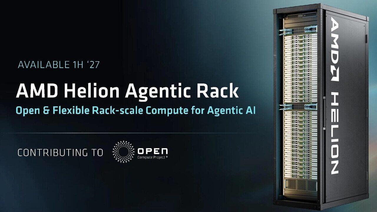 تصویری از سرور هوش مصنوعی AMD Helion