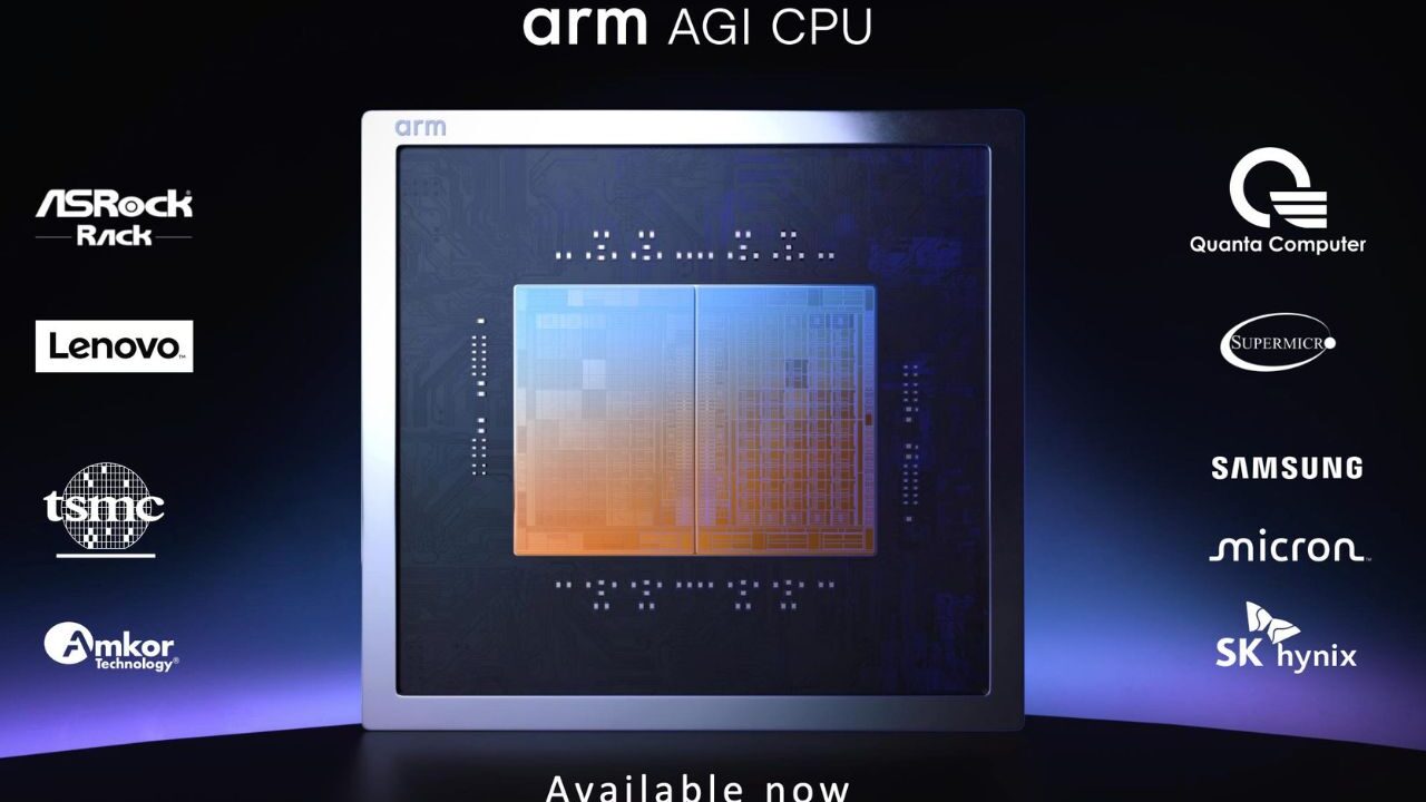 تصویری از پردازنده هوش مصنوعی Arm AGI CPU
