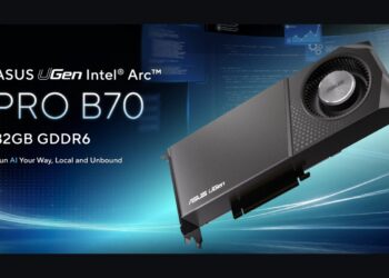 تصویری از کارت گرافیک ایسوس Arc Pro B70