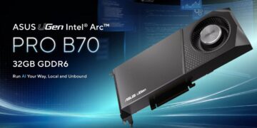 تصویری از کارت گرافیک ایسوس Arc Pro B70