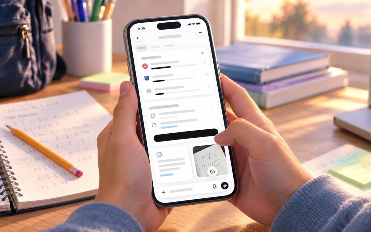 تصویری از قابلیت جدید ChatGPT در تلفن همراه در دست کاربر