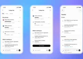 تصویری از قابلیت جدید ChatGPT به نام College Planner