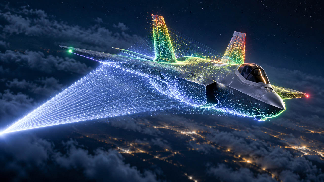 شناسایی جنگنده F-35 از فاصله ۶۱ کیلومتری با حسگر لیدار تکفوتونی چین