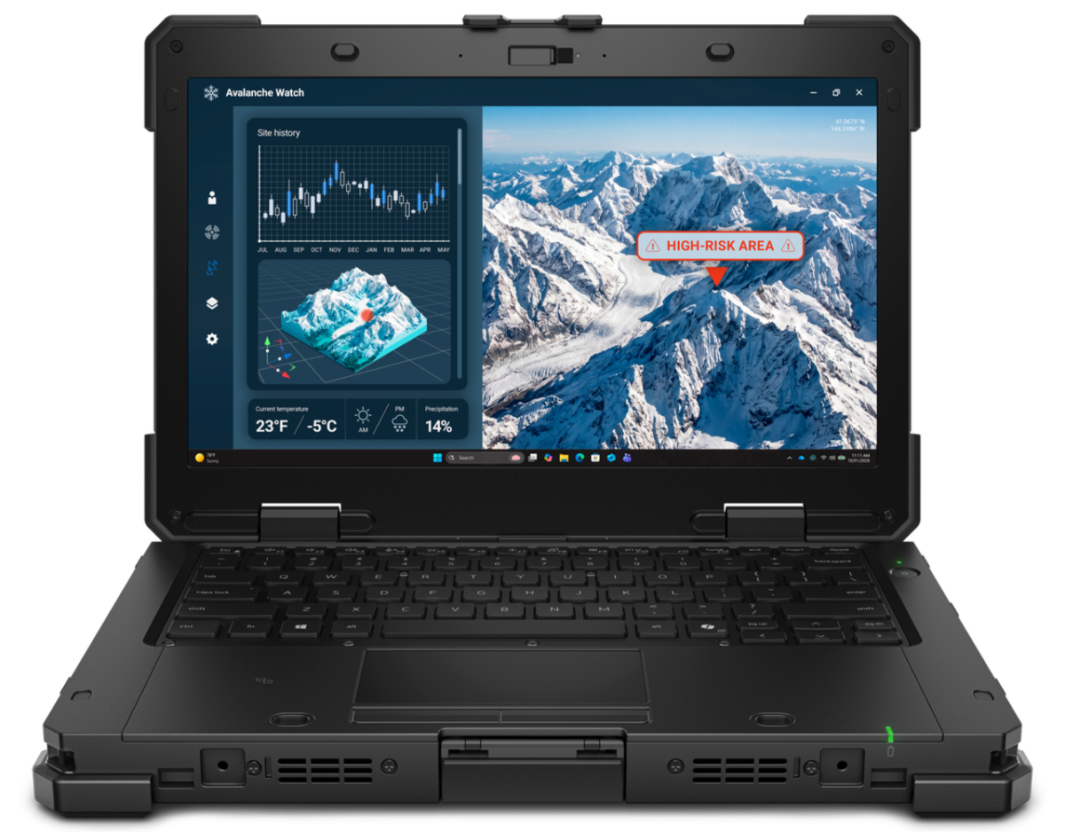 تصویری از لپتاپ Dell Pro Rugged 14