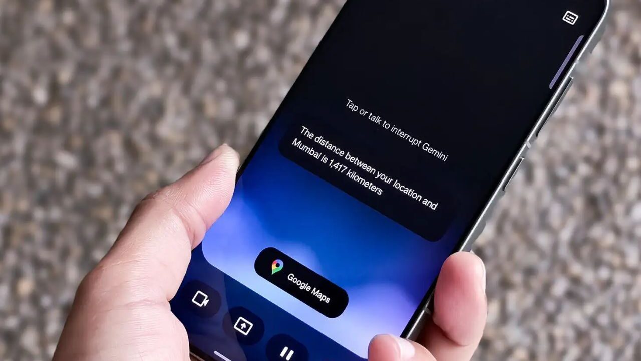 تصویری از حالت آفلاین Gemini Live