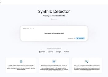 تصویری از فضای وب‌سایت SynthID گوگل