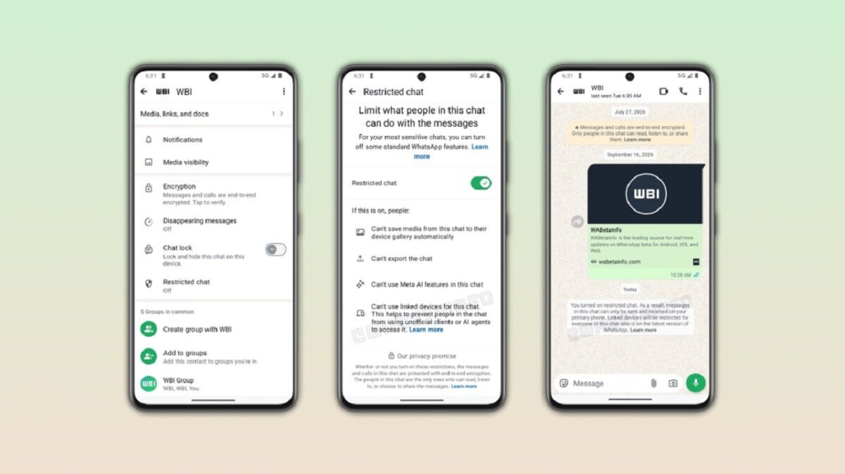 واتساپ از قابلیت Restricted Chat رونمایی کرد