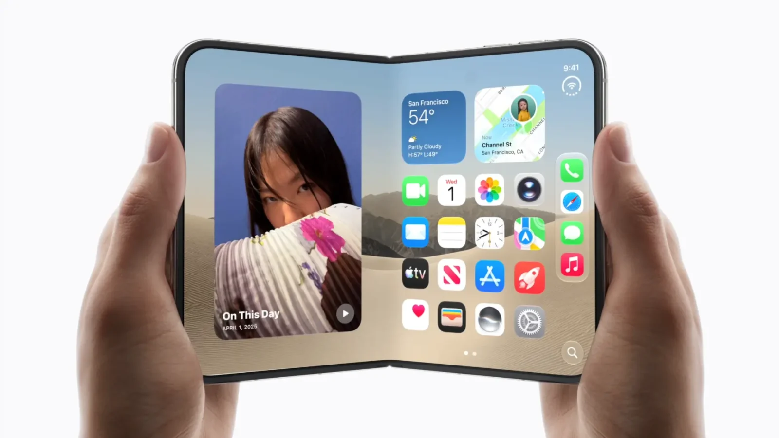 اپل ترک خوردن نمایشگر داخلی آیفون Duo را تایید کرد