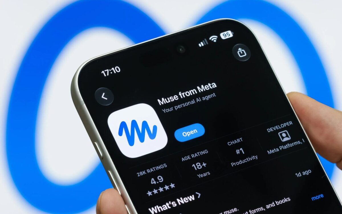 تصویری از اپلکیشن دستیار هوش مصنوعی Muse روی گوشی