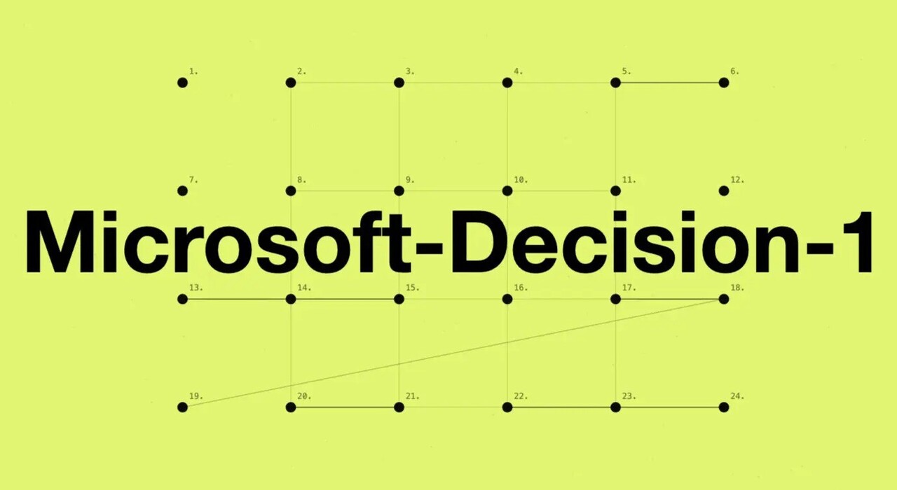 تصویری از رونمایی مدل هوش مصنوعی Decision-1 مایکروسافت