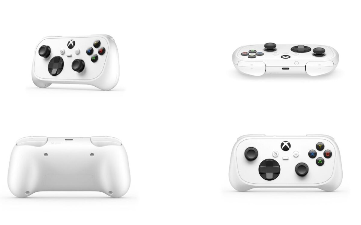 تصویری از کنترلر Xbox Nano  مایکروسافت از نماهای مختلف