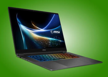 تصویری از لپ‌تاپ MSI Prestige N16 Flip AI+