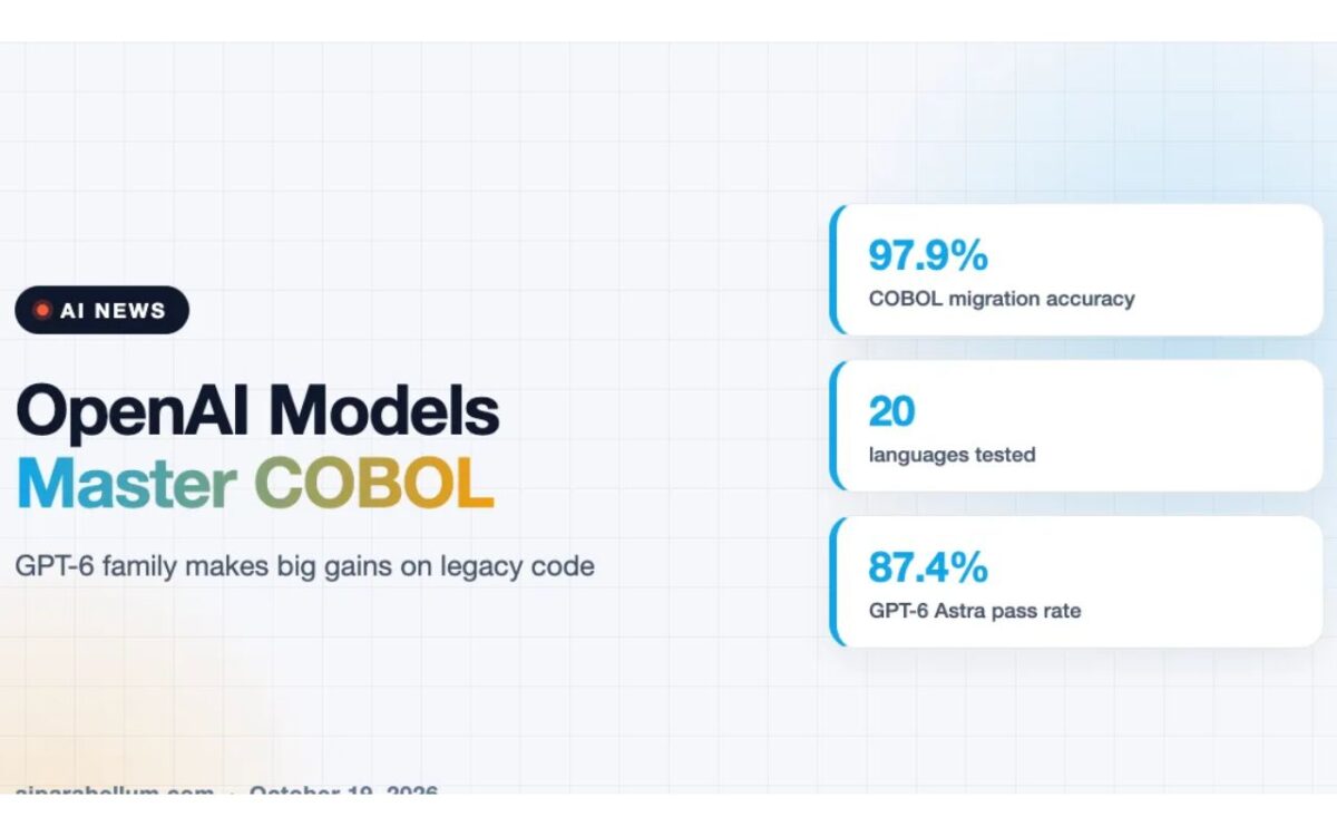 تصویری از هوش مصنوعی OpenAI و زبان COBOL