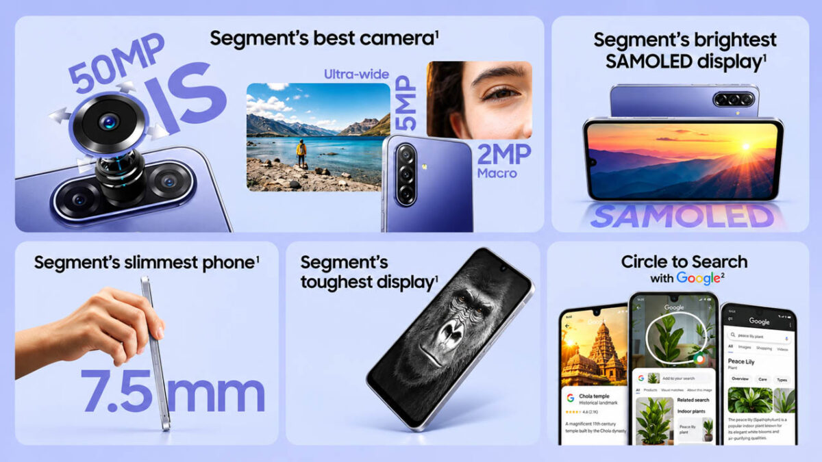 معرفی قابلیتهای گلکسی F70 سامسونگ شامل دوربین ۵۰ مگاپیکسلی، نمایشگر AMOLED و طراحی باریک