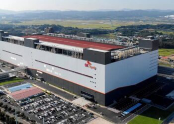 تصویری از کارخانه SK Hynix در آمریکا