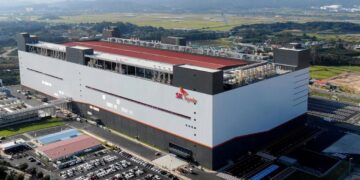 تصویری از کارخانه SK Hynix در آمریکا