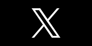 لوگوی سفید X در مرکز پسزمینهای کاملا سیاه.