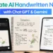 آموزش تبدیل جزوه به یادداشت دست_نویس و نمودار آموزشی با ChatGPT