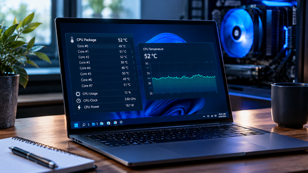 بررسی دمای CPU در ویندوز؛ آموزش مشاهده دمای پردازنده و روش_های کاهش آن