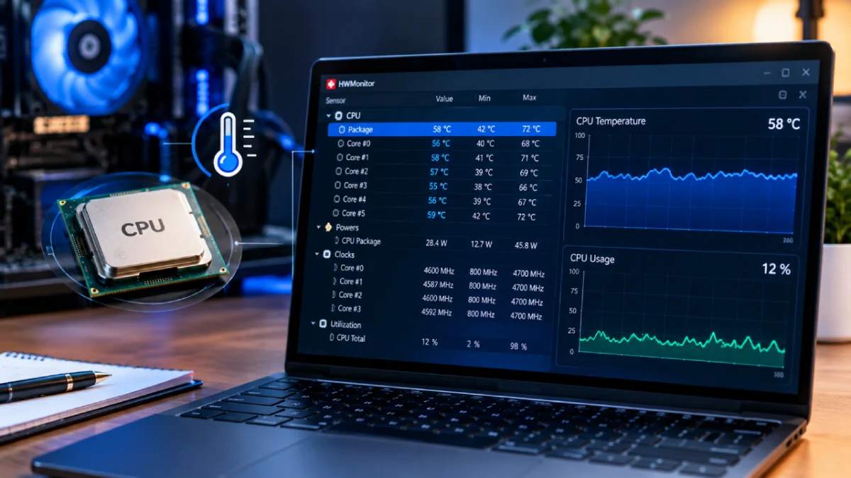 چگونه اطلاعات دمای CPU را به_درستی بخوانیم؟